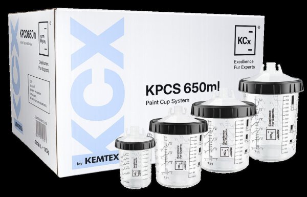 KCx Paint Cup System Sieb und Deckel, Kit mit 50 Stück Lackierbecher Mischbecher