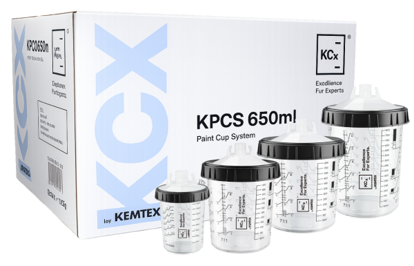 KCx Paint Cup System Sieb und Deckel, Kit mit 50 Stück Lackierbecher Mischbecher