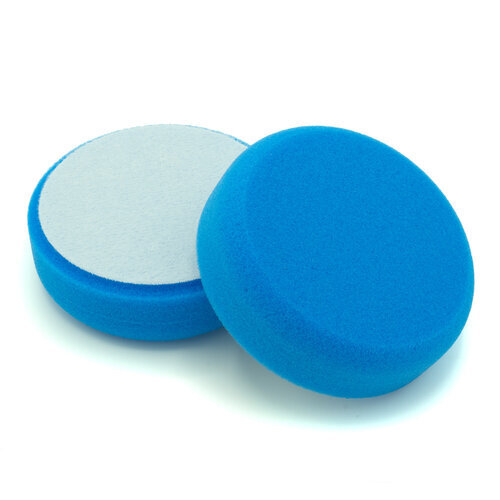Nonpaint24 Polierschaum Polierpad Polierschaumpad glatt, Ø 80 mm ,blau hart 1 Stück Profi-Qualität