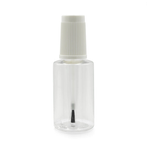 NONPAINT24 Pinselflasche Lackflasche mit Pinsel Tupflackflasche 100 Stück + Trichter im Beutel