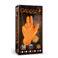 Grippaz Nitril Einweghandschuh Modell 246 Orange Box mit...