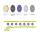 Finixa Purpur Schleifpapier - Keramik - Ø 150 mm – 15 Loch P220 50 St. SPDI0220
